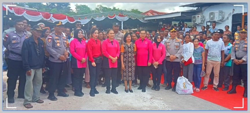 Kunjungi Rote Ndao, Ketua Umum Bhayangkari Tinjau dan Pimpin Kegiatan Baksos Bhayangkari Peduli
