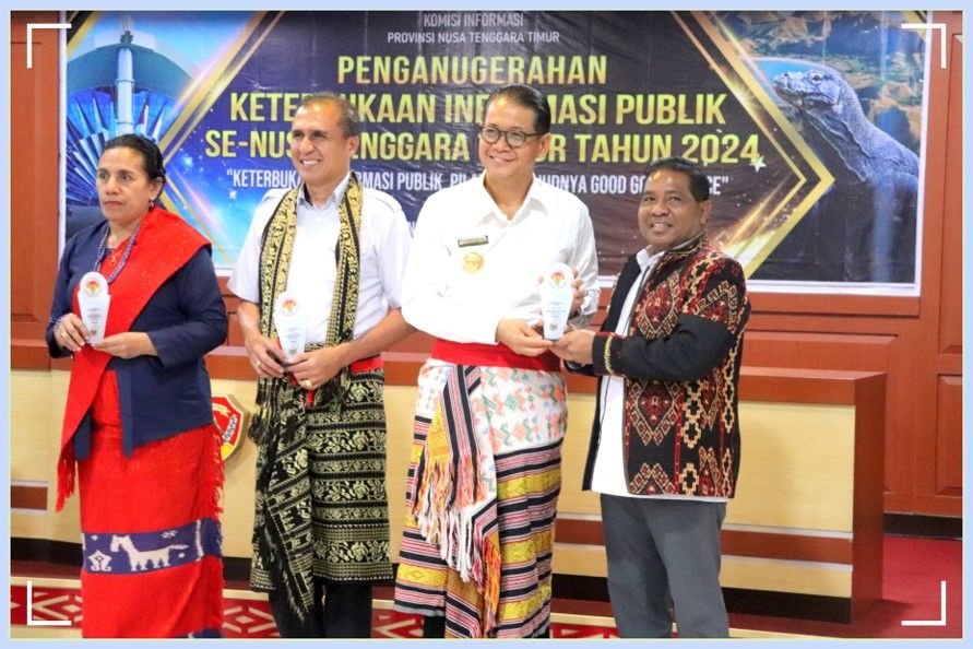 Kabupaten Rote Ndao Raih Penghargaan Predikat Terbaik dan Informatif Dalam Keterbukaan Informasi Publik Se-Provinsi NTT Tahun 2024