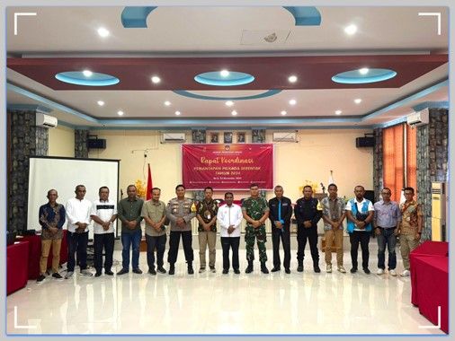 Rapat Koordinasi KPU, Pemda Rote Ndao, Bawaslu dan Forkompimda Untuk Pemantapan Pilkada Serentak Tahun 2024