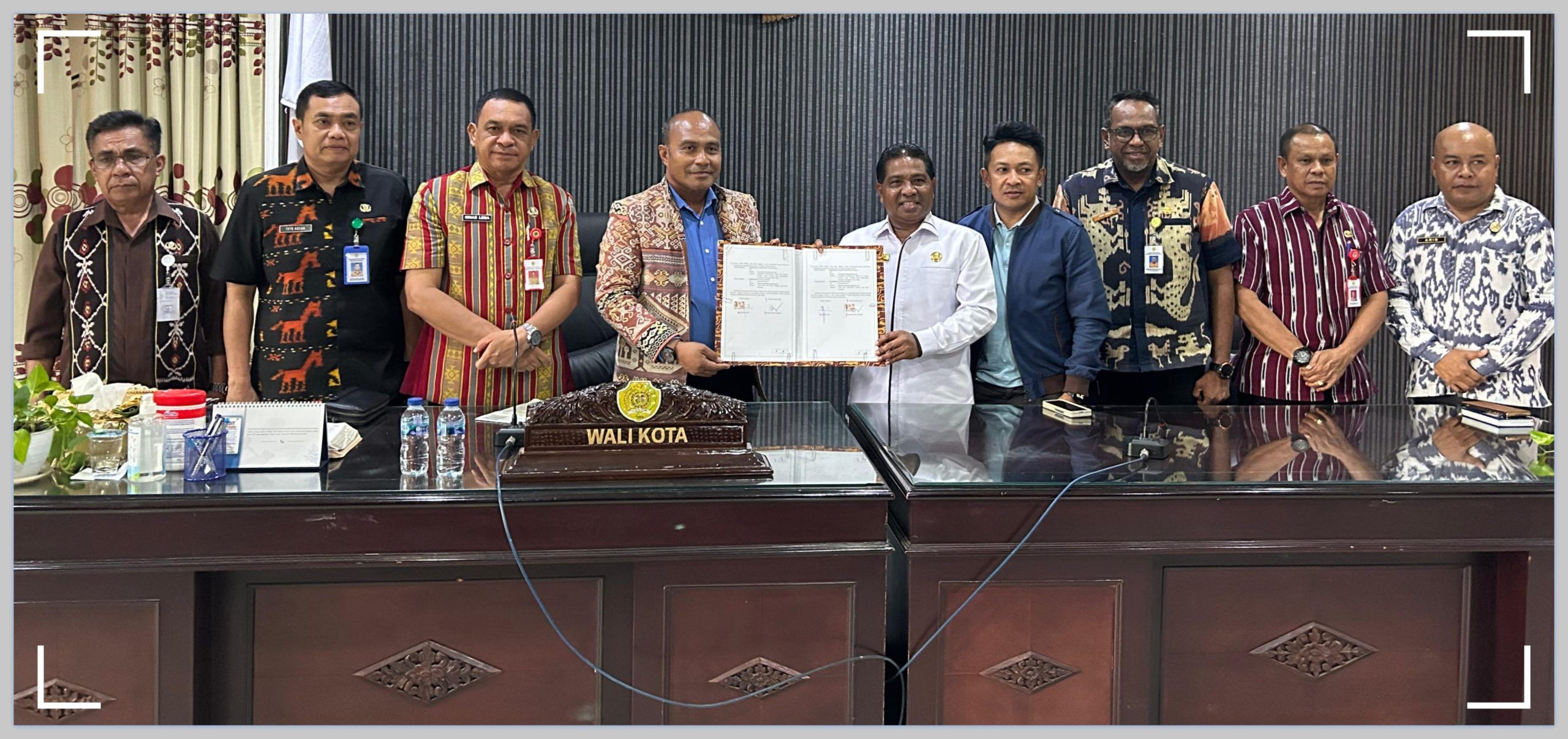 Pj. Bupati Rote Ndao dan Pj. Walikota Kupang Menandatangani Kerja Sama Pembangunan Daerah