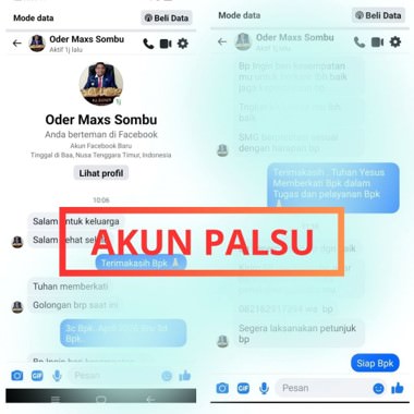 Beredar Akun Facebook Palsu Mengatasnamakan Pj. Bupati Rote Ndao