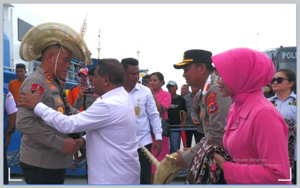 Lawatan Kunker Kapolda NTT dan Ketua Bhayangkari Daerah NTT di Kabupaten Rote Ndao