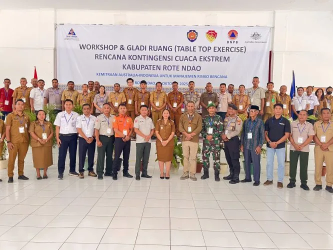 Workshop dan Gladi Ruang (Table Top Exercise) Rencana Kontigensi Cuaca Ekstrem Kabupaten Rote Ndao