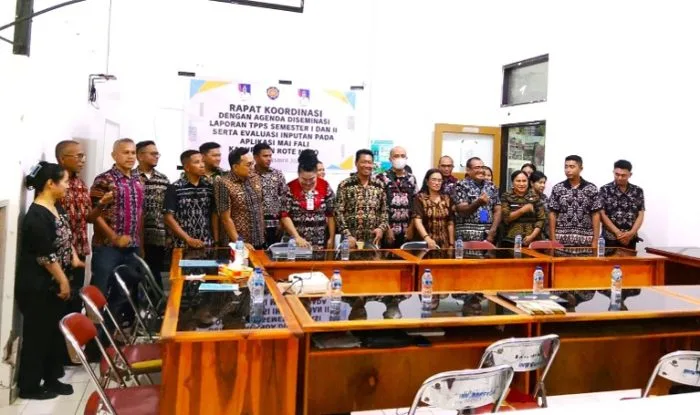 Rakor TPPS Rote Ndao Diseminasikan Laporan Semester I–II dan Evaluasi Inputan Aplikasi Mai Fali 2025
