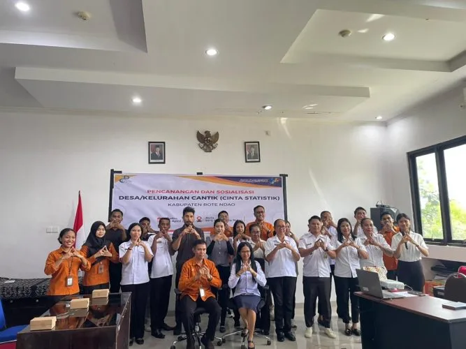 Sinergi BPS dan Diskominfostatper, Tiga Desa di Rote Ndao Jadi Binaan Desa CANTIK 2026