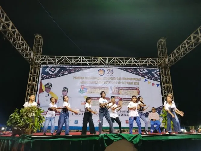 Empat UPTD Tampilkan Tujuh aksi Meriahkan  Panggung Hiburan Rakyat HUT RND ke-24.