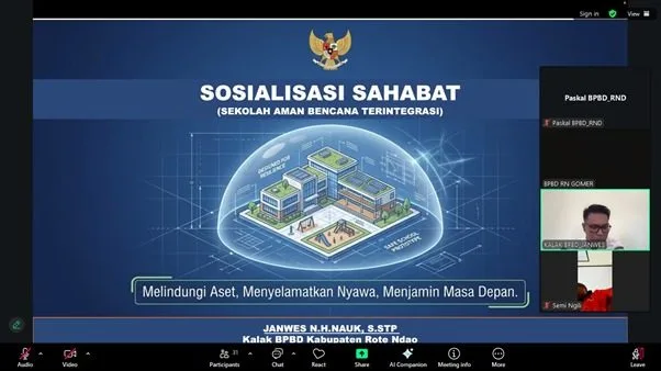 Wujudkan Sekolah Aman Bencana Terintegrasi, BPBD Rote Ndao Sosialisasikan Program SAHABAT