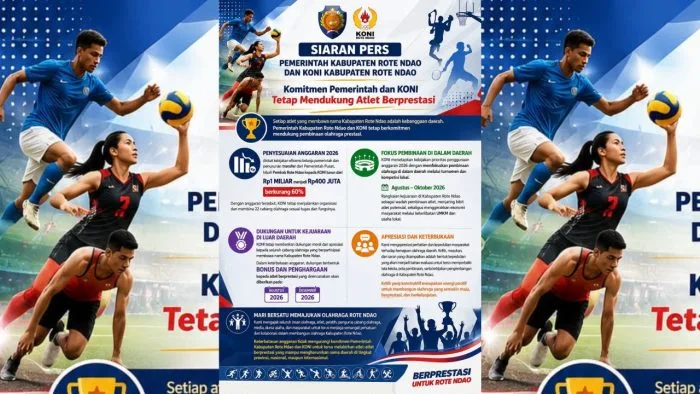 SIARAN PERS PEMERINTAH KABUPATEN ROTE NDAO DAN KONI KABUPATEN ROTE NDAO